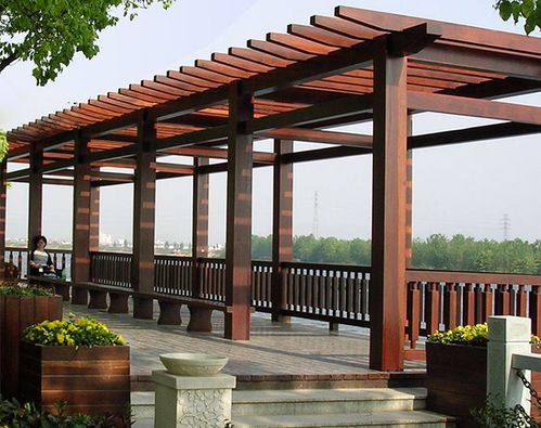 印尼菠蘿格廊架在戶外的應(yīng)用圖片全集大全 三根實(shí)業(yè)說